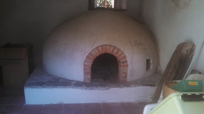 The old bread oven built by Ottavio's mother many years ago.