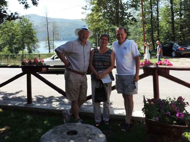 Vern (with hat), Glenn, and I exploring Calabria.