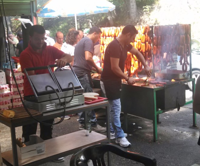 The grill team cranked out a lot of sandwiches!